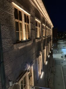 Porvoon seurakuntatalon uusi LED-valaistus